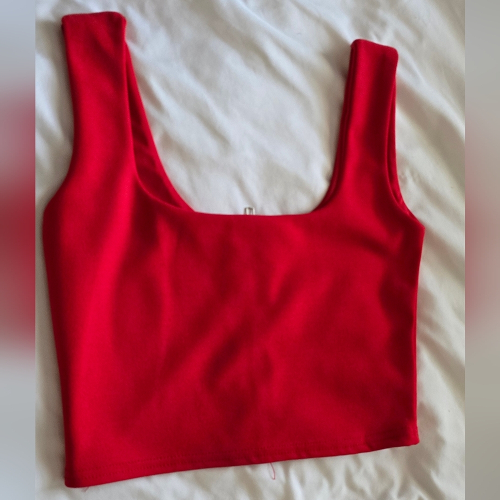 Red Sleeveless Women's Top